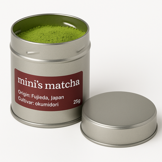 mini's matcha single cultivar okumidori 25g
